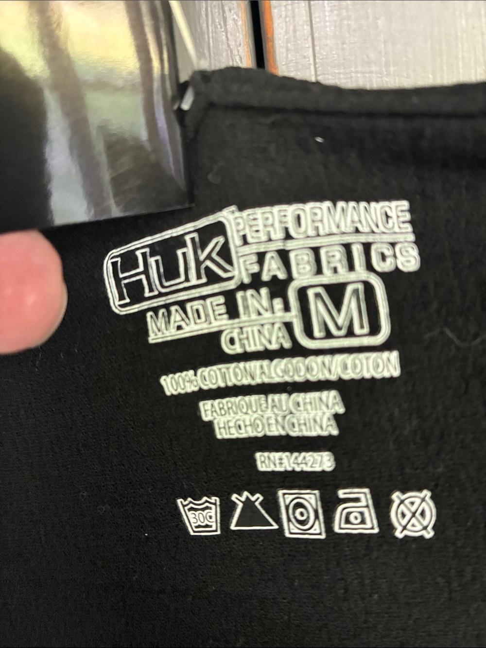 Huk Black Short-Sleeve Hooded cover up with Pink Embroidery - Picture 3 of 5